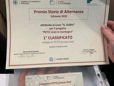 PCTO LICEI: PRIMO premio
